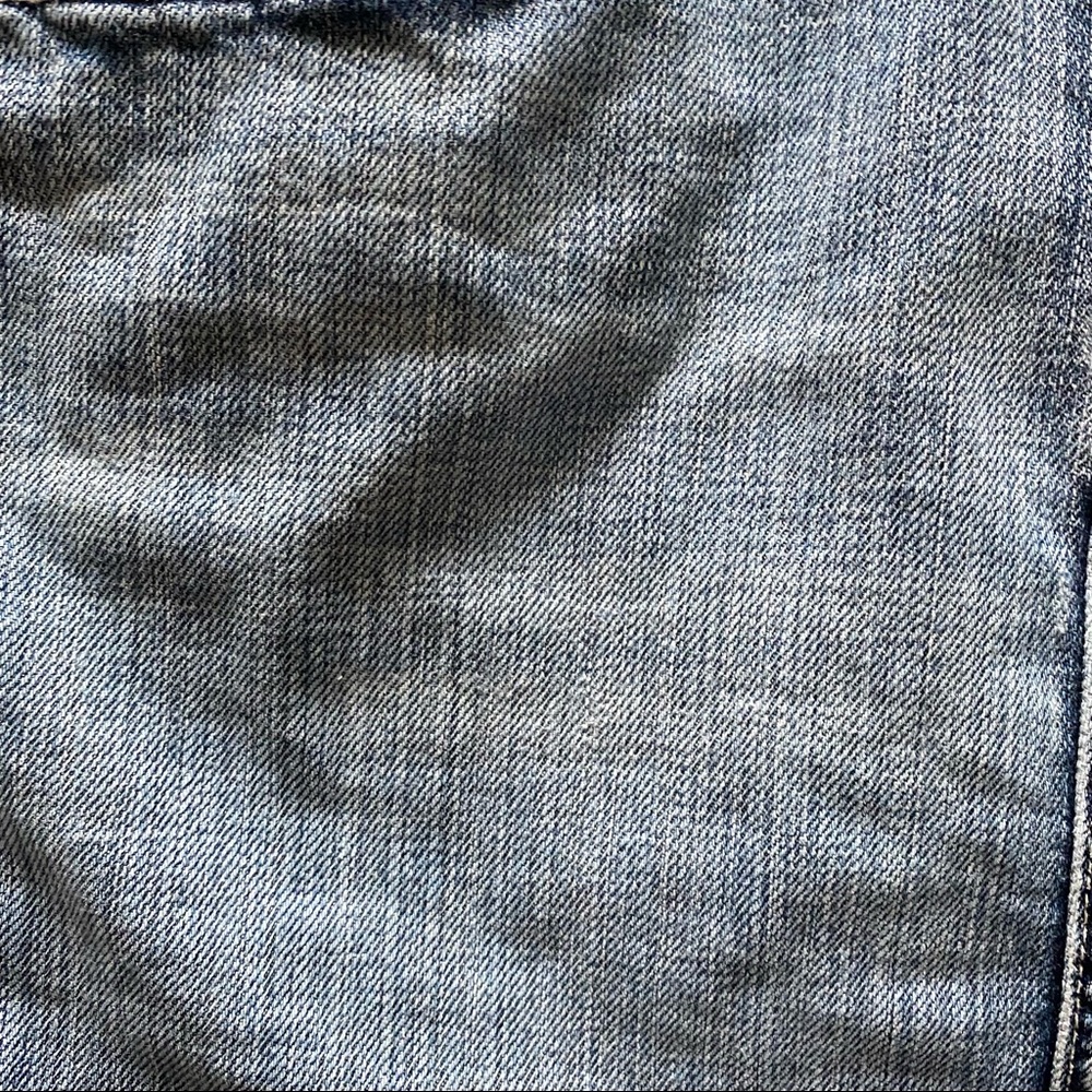 7 For All Mankind denim mini skirt with A pocket - Picture 3 of 6